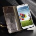 Samsung Galaxy S4 - CaseMe Vintage Luxury Slim Flip PU Leather Stand Protective Phone Cover Case - Brown